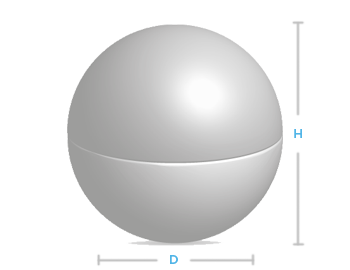 boite metal aluminium fabrication forme boule