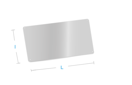 metal aluminium fabrication forme plaque
