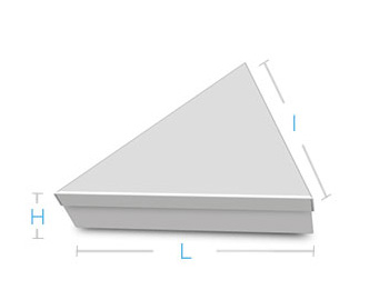 boite metal aluminium fabrication forme triangulaire